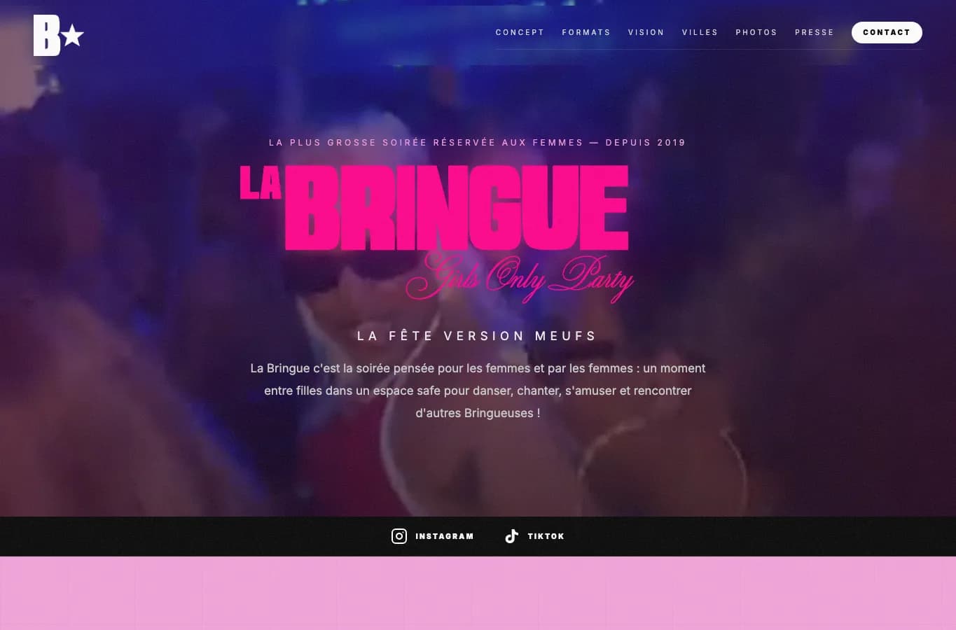 La Bringue en version desktop