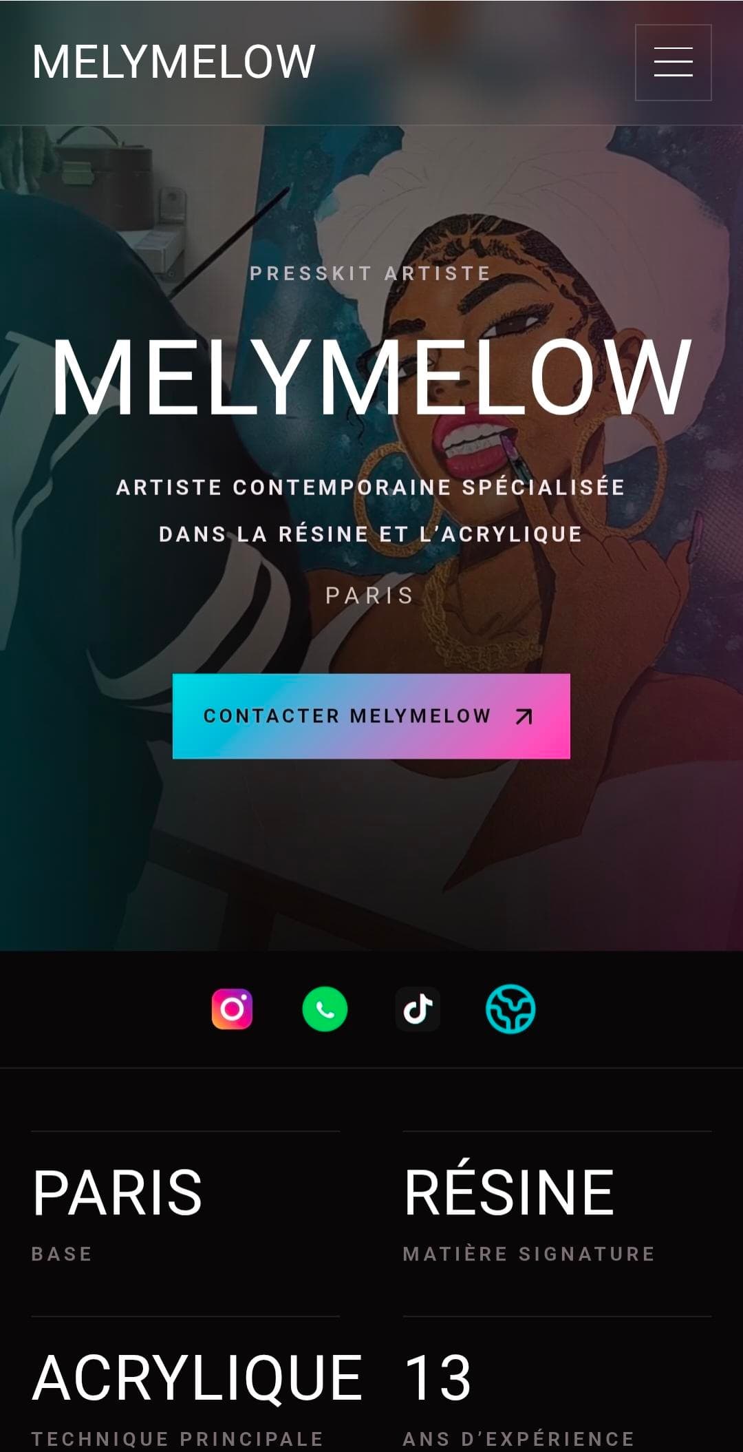 MelyMelow en version mobile
