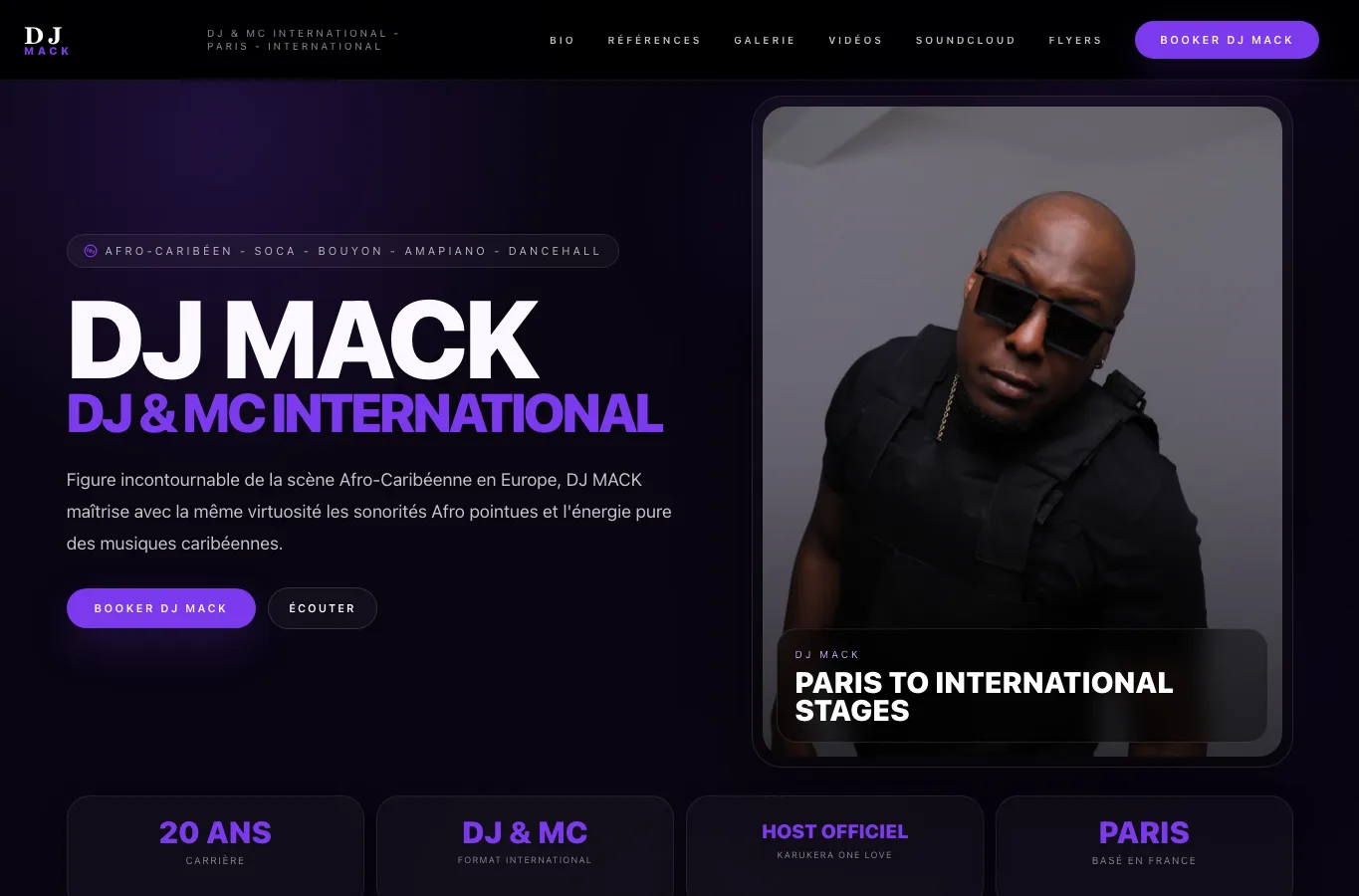 DJ MACK en version desktop