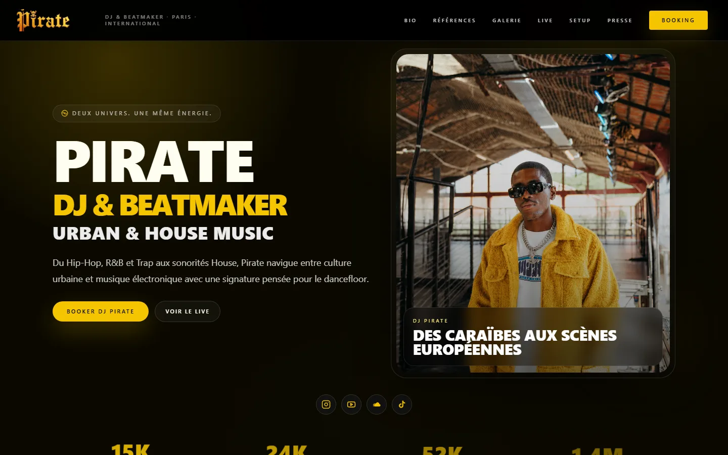 DJ Pirate en version desktop