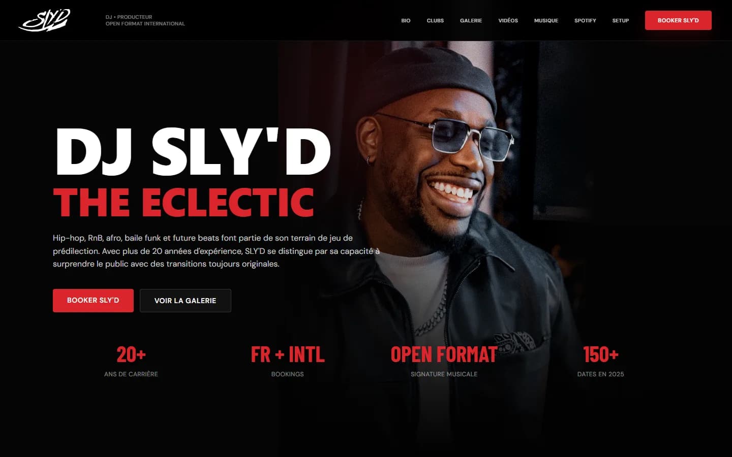 Press kit de DJ SLY'D, DJ, version desktop