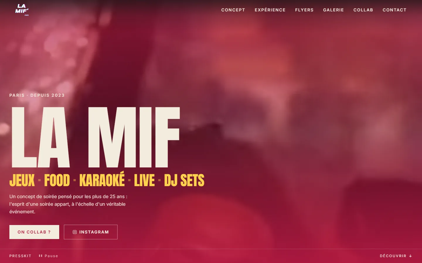 La MIF en version desktop