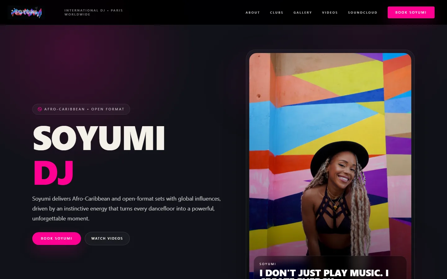 Soyumi en version desktop