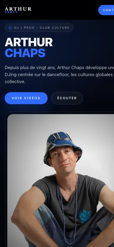 Arthur Chaps en version mobile