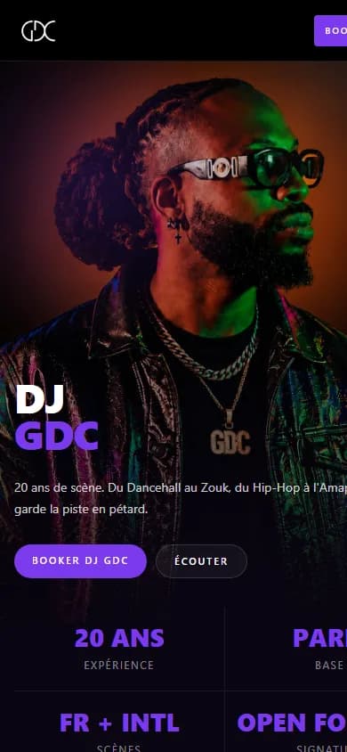 DJ GDC en version mobile