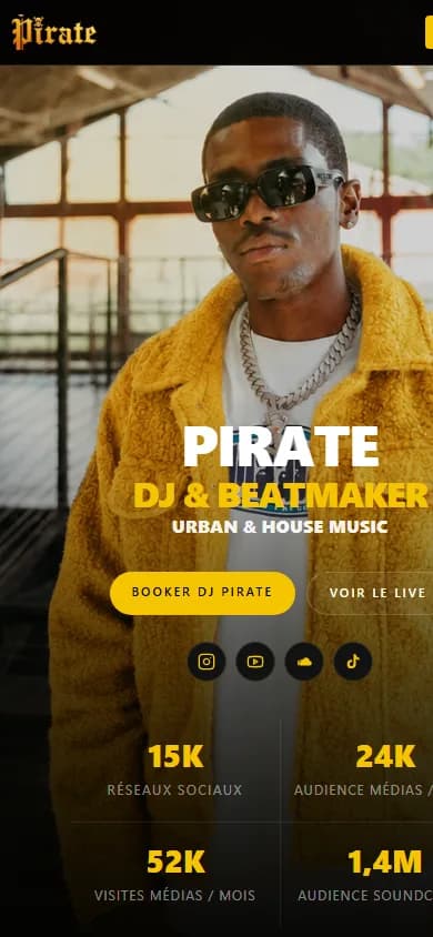 DJ Pirate en version mobile