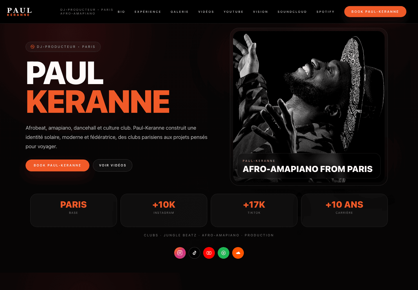 Paul Keranne en version desktop
